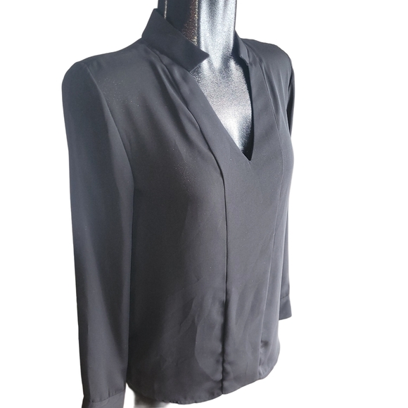 Attitude By Jay Manuel Black Semi-sheer Pullover Blouse S - Picture 3 of 7